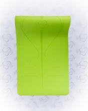 Pozícióvonalas jógaszőnyeg (zöld)